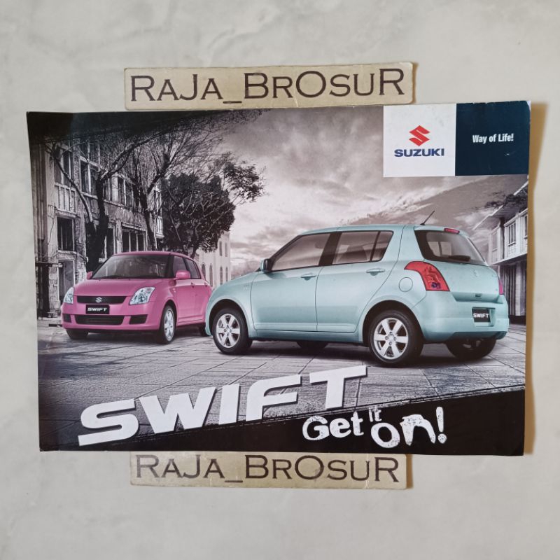 Poster brosur katalog flyer Suzuki Swift ST/Swift GT2 2008
