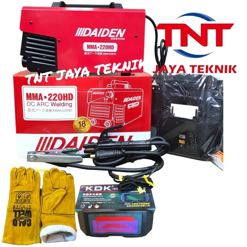 MESIN LAS INVERTER DAIDEN MMA 220 HD / TRAFO LAS INVERTER DAIDEN MMA 220HD 1 PHASE