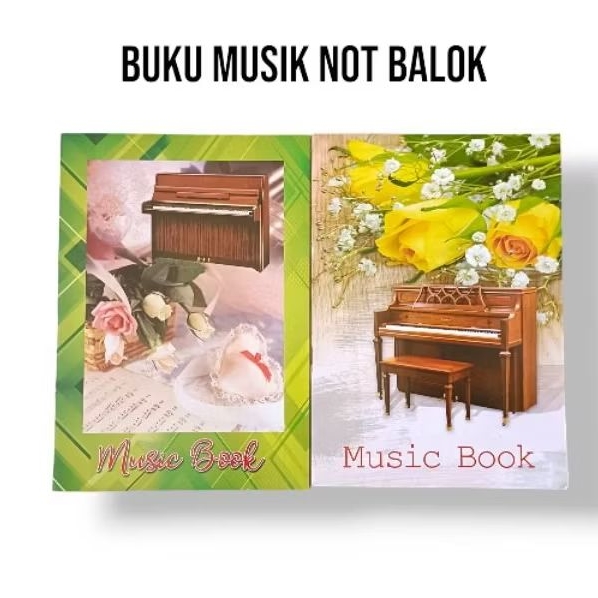 

buku tulis not balok garis 5 / buku musik ( 1 pcs)