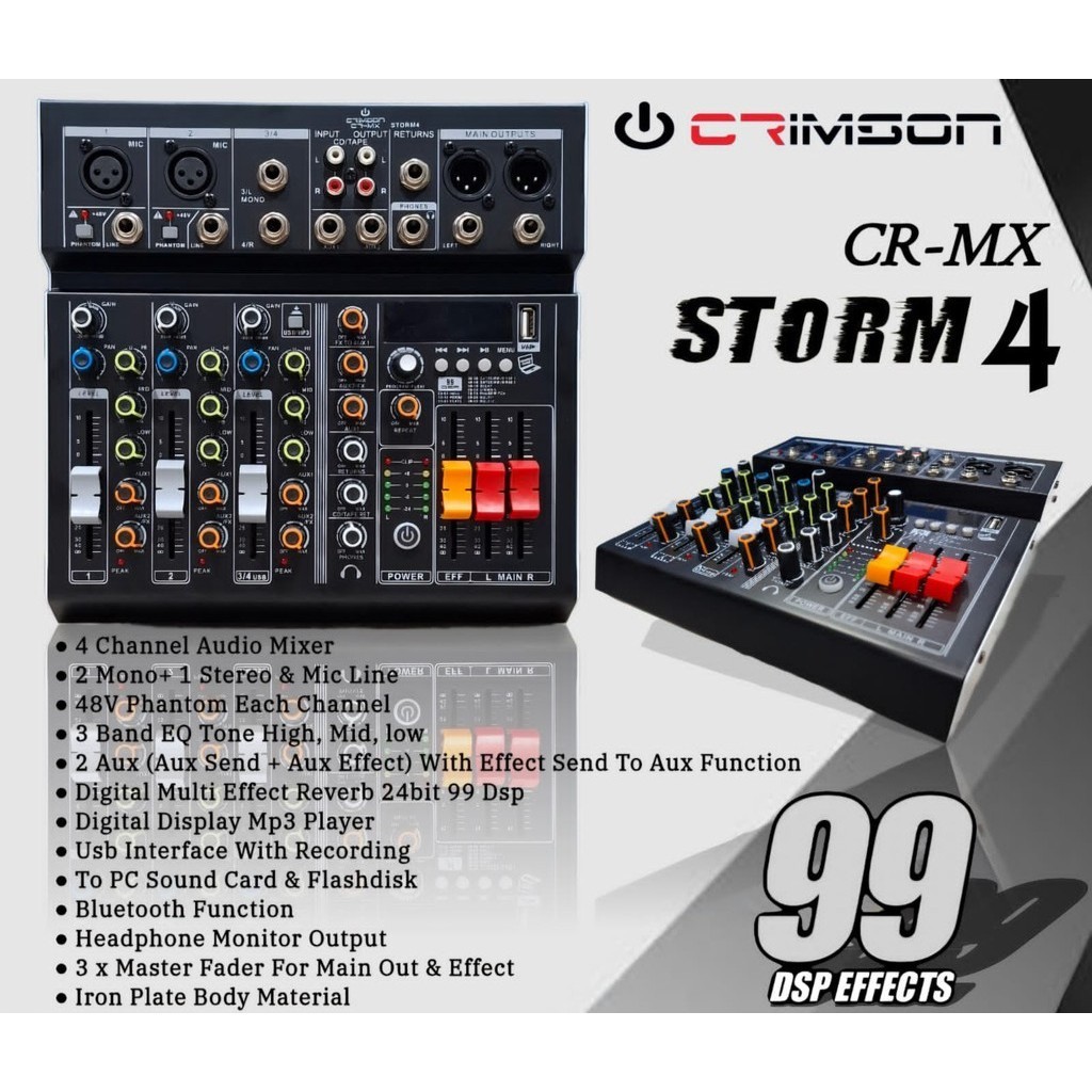 DISTRIBUTOR MIXER AUDIO CR- MX STORM 4