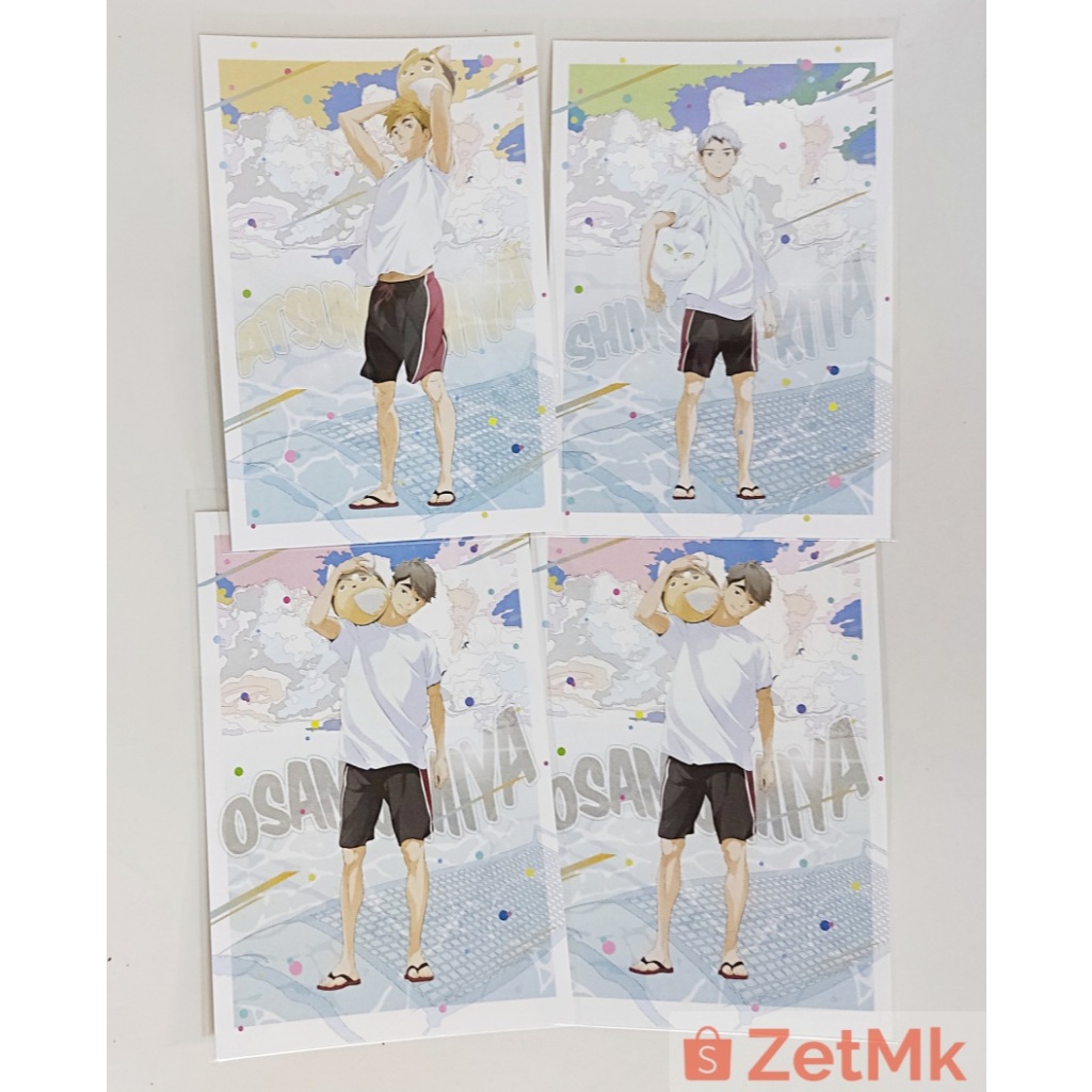 Haikyuu Official Postcard Miya Osamu Atsumu Kita Shinsuke Kageyama