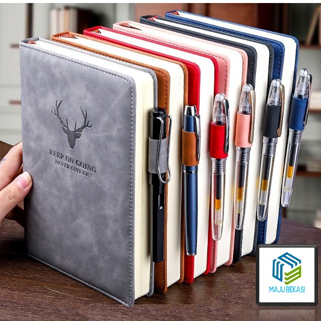 

Buku Notebook Noteped Agenda Catatan Kerja Meeting Jurnal Hardcover Diary A5 360 Halaman Grid