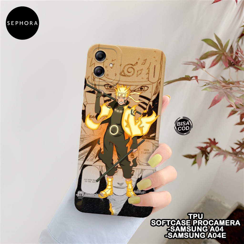 SEPHORA Case Samsung A04 / A04E - Fashion Case Anime - Softcase Samsung A04 / A04E - Case Pro Camera