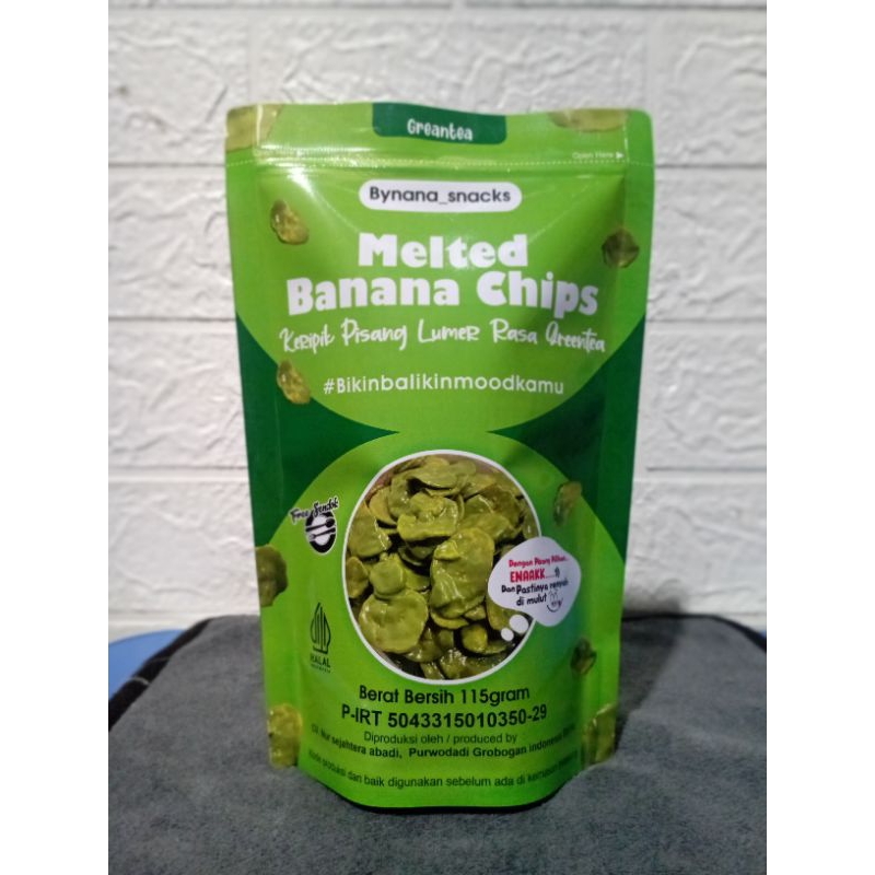 

[bynana chips] kripik pisang lumer rasa greantea (115 gram)