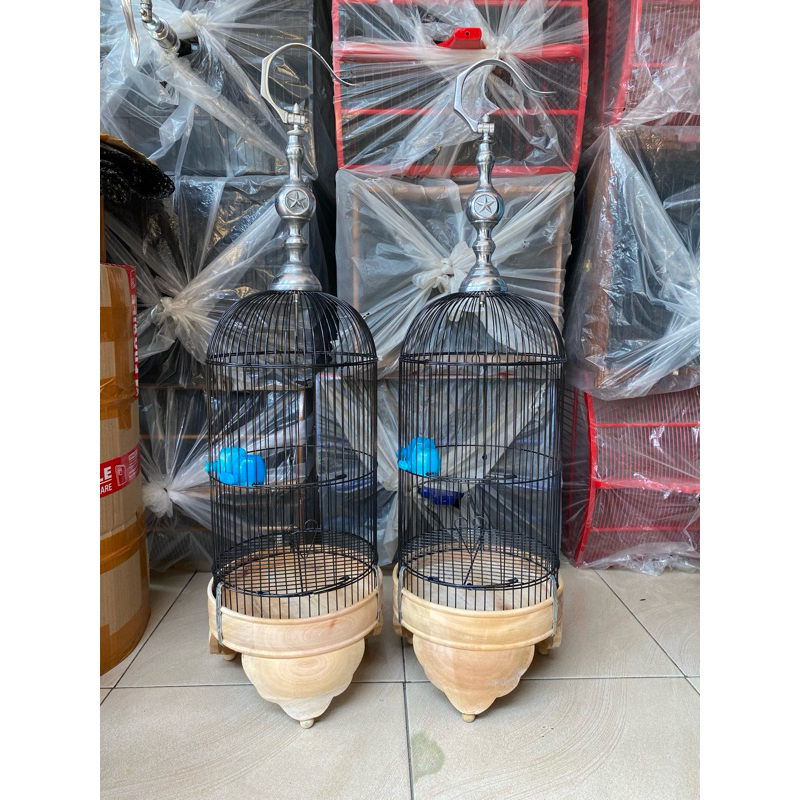 sangkar helopet tebok kayu mentahan