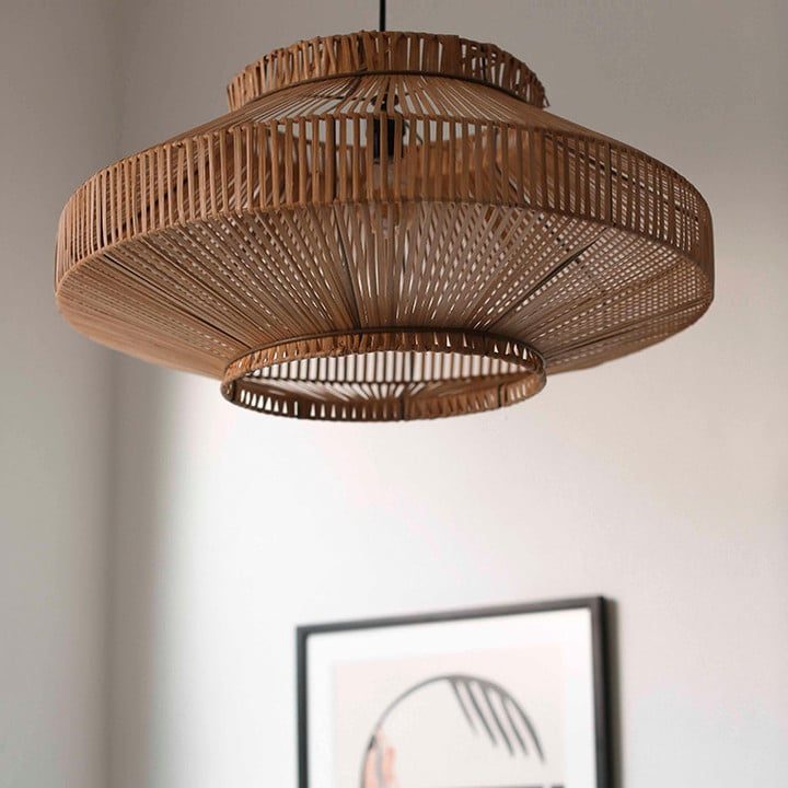 D40 Kap Lampu Gantung Rotan Lasio