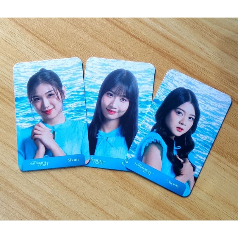 photocard JKT48 sayonara crawl official. Christy Muthe Shani Di jamin Original Ofc