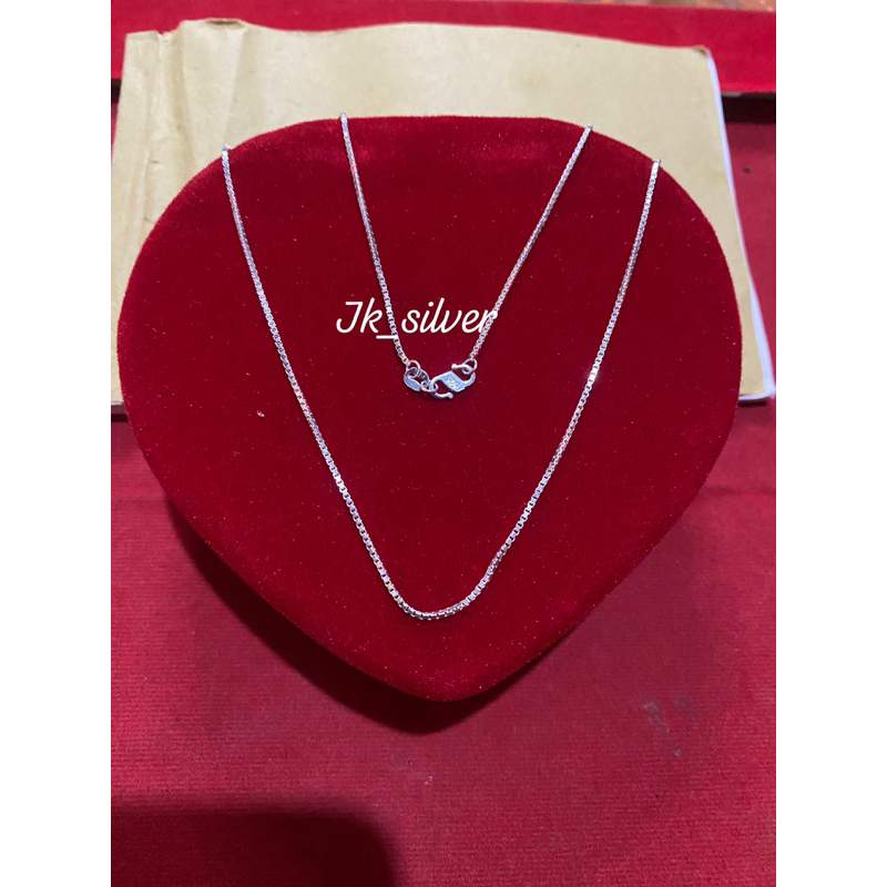 Kalung Rantai Italy dan Italy Santa Perak 925
