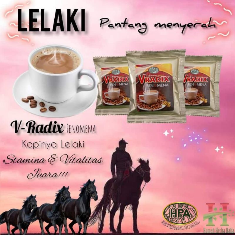 Kopi Lelaki Dewasa V Radix Fenomena Original HPA Malaysia untuk Stamina dan Kekuatan Pria Dewasa