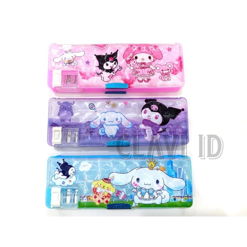 

10981/KOTAK PENSIL MAGNET 2 PINTU SANRIO KUROMI CINNAMOROLL TEMPAT PENSIL MAGNET SANRIO