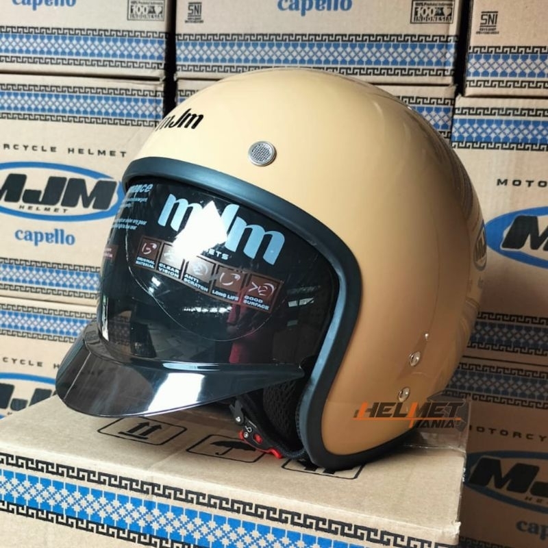 Helm Retro MJM Magnum/Capello Kaca Inner | Helm Hijab Friendly