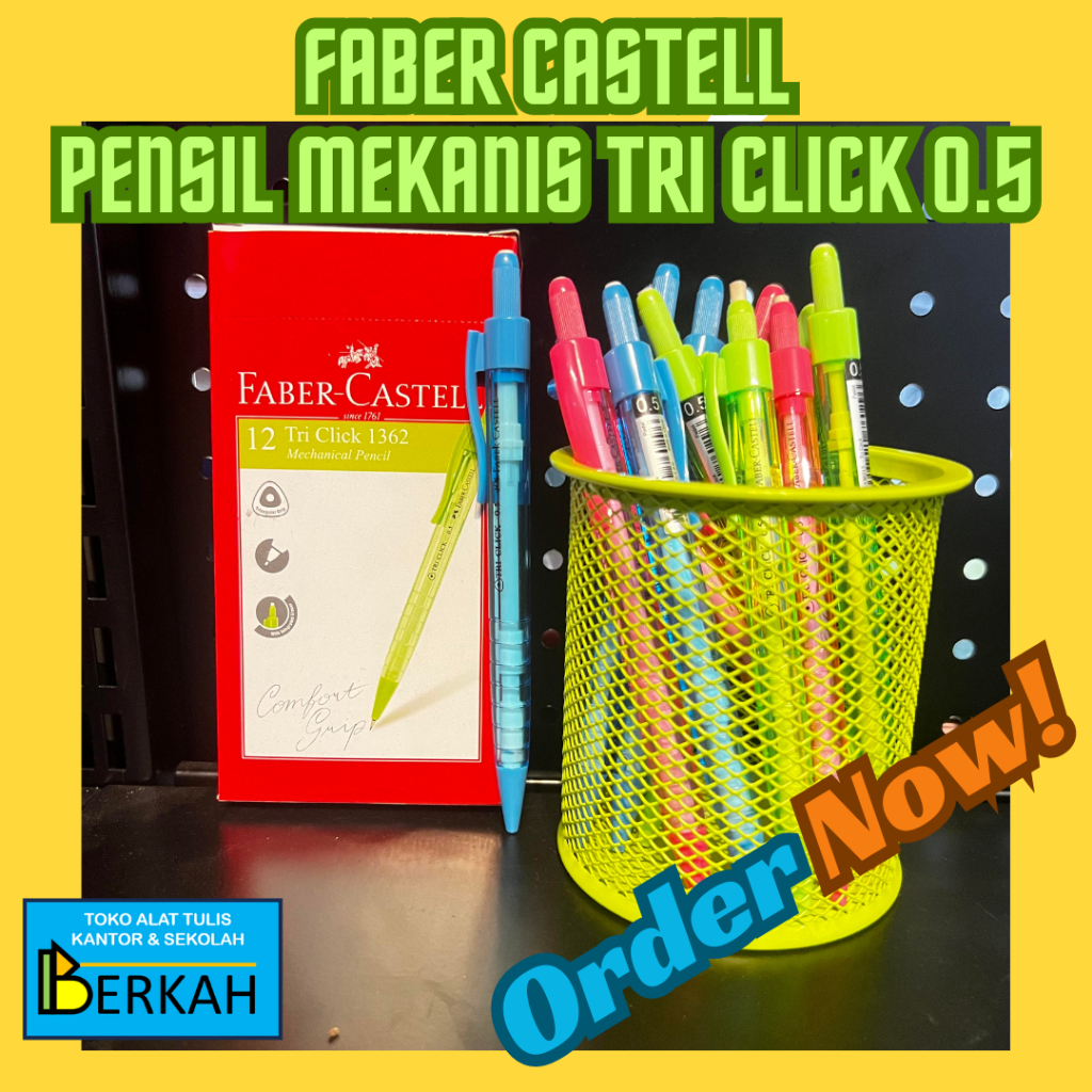 

Faber Castell Pensil Mekanik Tri Click 0.5 Original