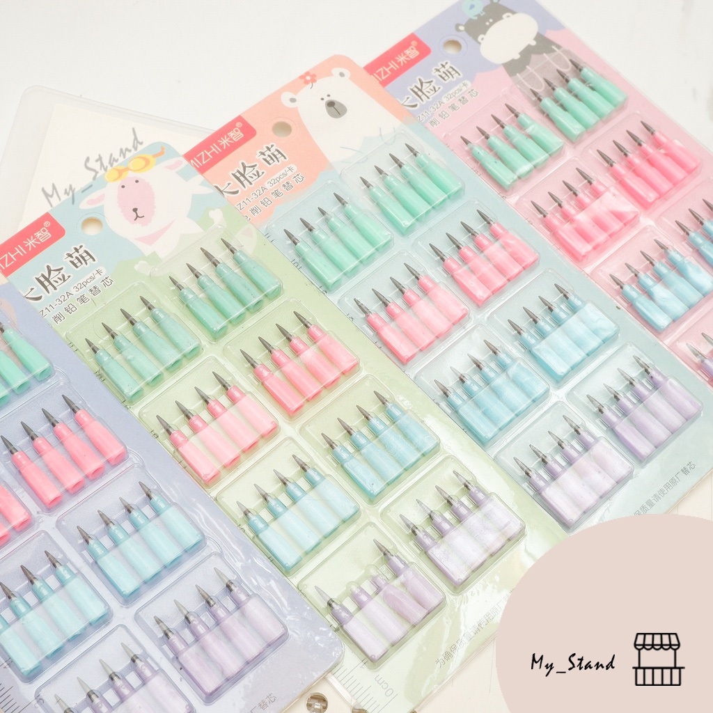 

Isi Ulang Pensil Peluru ZC-201 MIZHI Hippo Domba Kucing Lantu Susun Bensia Refill Papan Ice Bear Cat