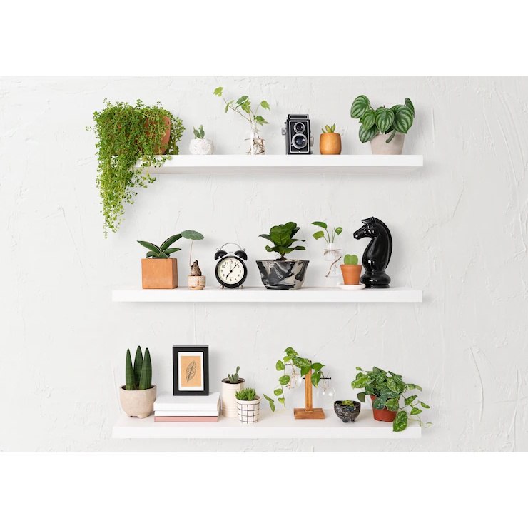 Rak Ambalan Dinding Minimalis aesthetic Panjang 60 cm Kayu Kamar Mandi Dapur Serbaguna Lebar 20 cm