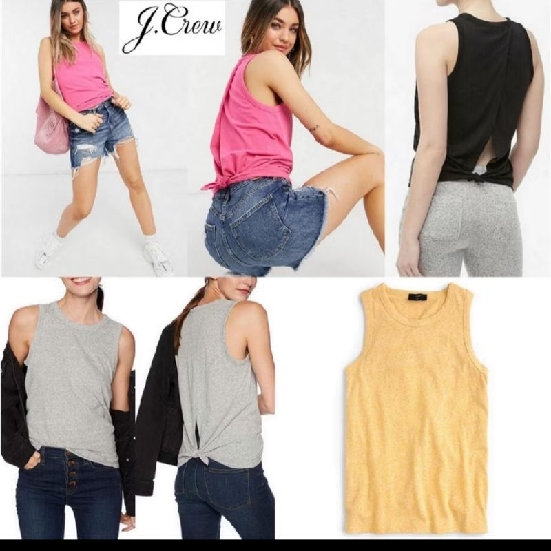 Atasan Kaos Tanktop Wanita Branded J.Crew Original, murah sisa Eksport