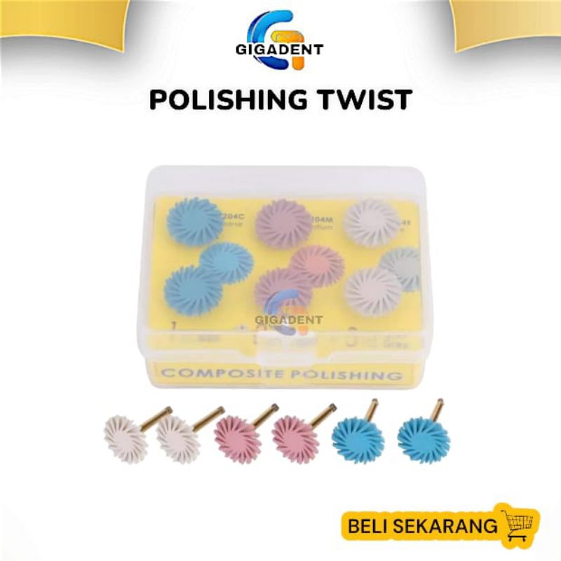 COMPOSITE POLISHING / POLISHING WHEEL / RUBBER POLISHING / TWIST POLISHING