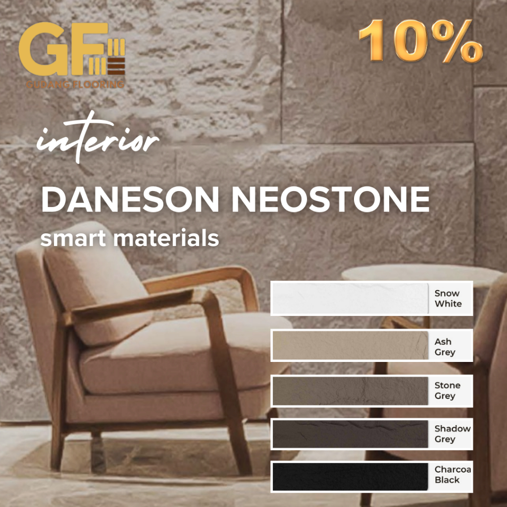 Wall Stone Panel Dinding 3D Batu Alam Wallpanel