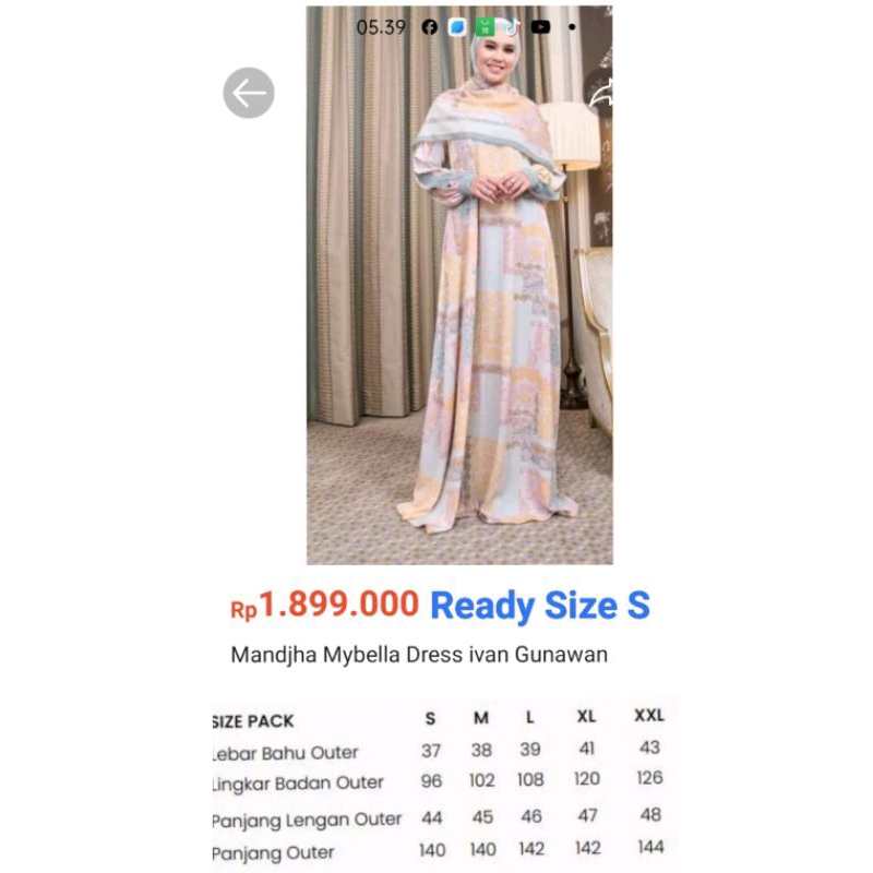 Mandjha Dress Ivan Gunawan Fashion Original Mybella Gamis,Ready Banyak Dress Lainnya Katlena,Queenie