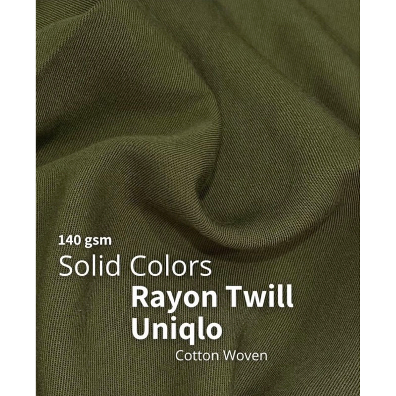 KAIN KATUN RAYON TWILL UNIQLO PREMIUM