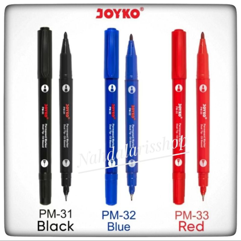 

SPIDOL JOYKO DUAL TIP PERMANEN PERMANENT Marker Dual Tip / Dua Sisi