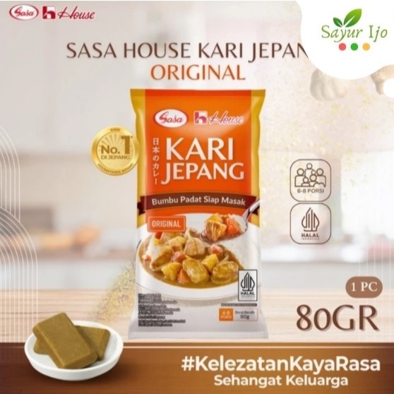 

Sasa House Bumbu Kari Jepang Original 80 Gram / Pack Rempah Dapur Japanese Curry Asli Instant HALAL