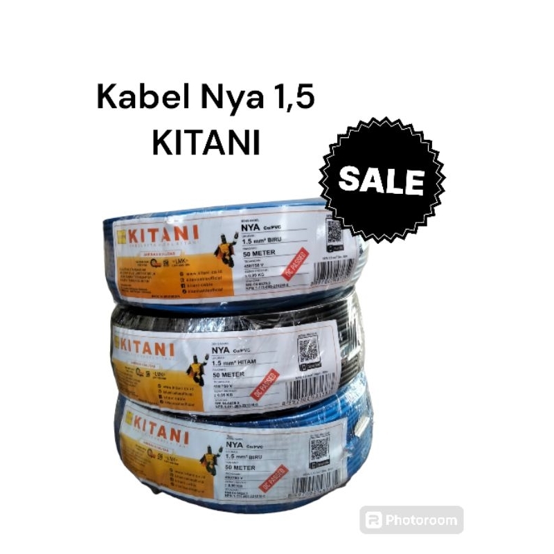 KABEL NYA 1,5 KITANI / Kabel Instalasi listrik tunggal
