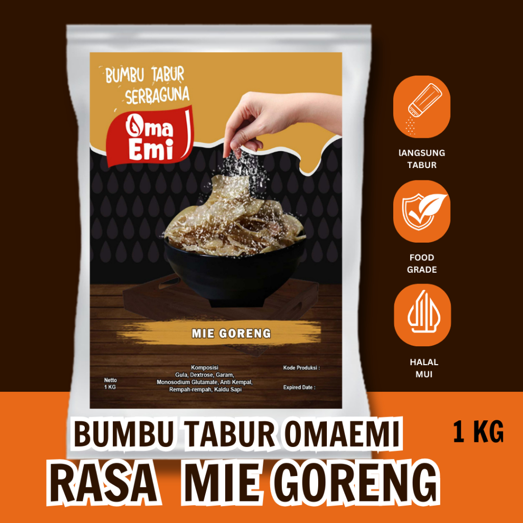 

BUMBU TABUR OMAEMI MIE GORENG KEMASAN 1KG