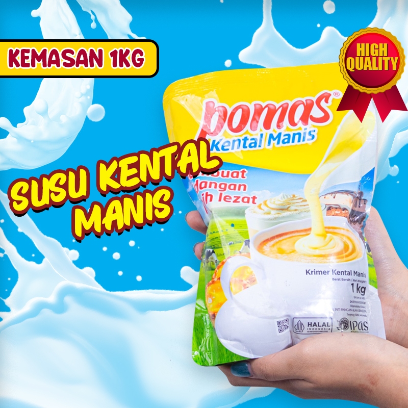 

POMAS Susu Krimer Kental Manis Kemasan 1Kg Rasa Manis Bahan Berkualitas