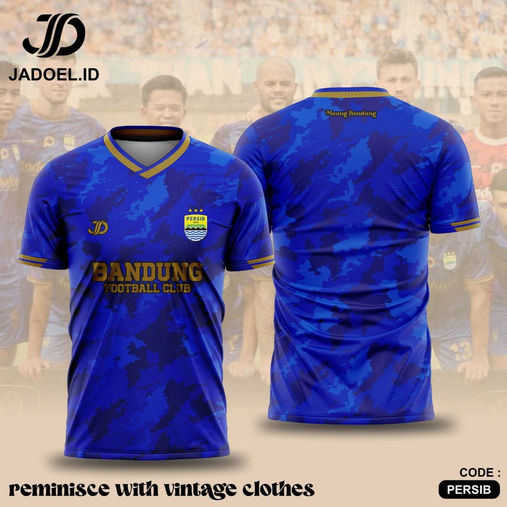 Jadoel-Jersey Retro Persib Bandung Fantasi 2025//Jersey Maung Bandung Jersey Persib Unisex Dewasa