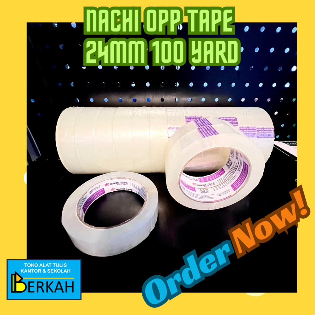 

Selotip Nachi OPP Tape Bening 24mm 100 yards Original