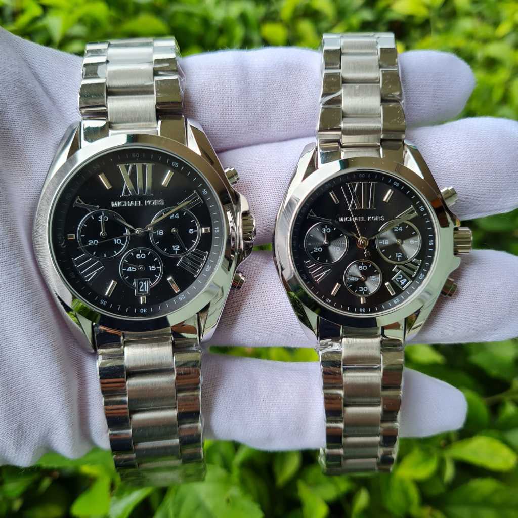 Jam Tangan Couple KORZ Bradshaw MK5535 MK6174 MK5503 MK5799 MK6248 MK6247 Chronograph Steel