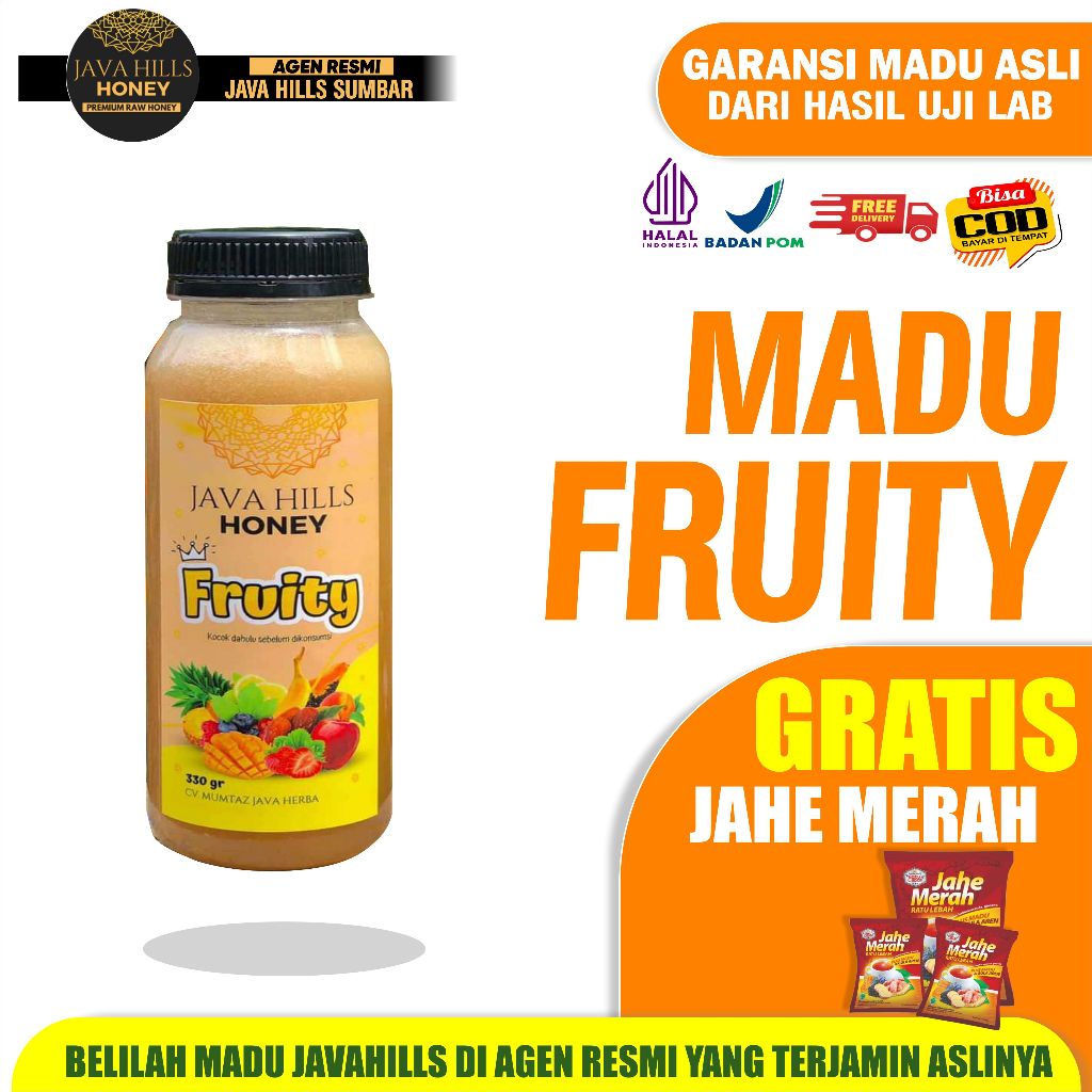 

JAVA HILLS HONEY MADU FRUITY - 330G (AGEN JAVAHILLS SUMBAR)