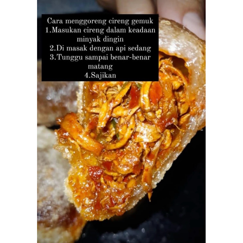 

Cireng isi ayam pedas