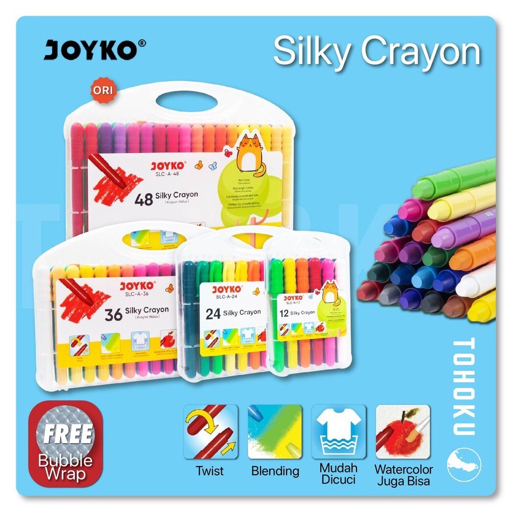 

Joyko Silky Crayon Krayon Halus Joyko SLCA KODE Y7W4