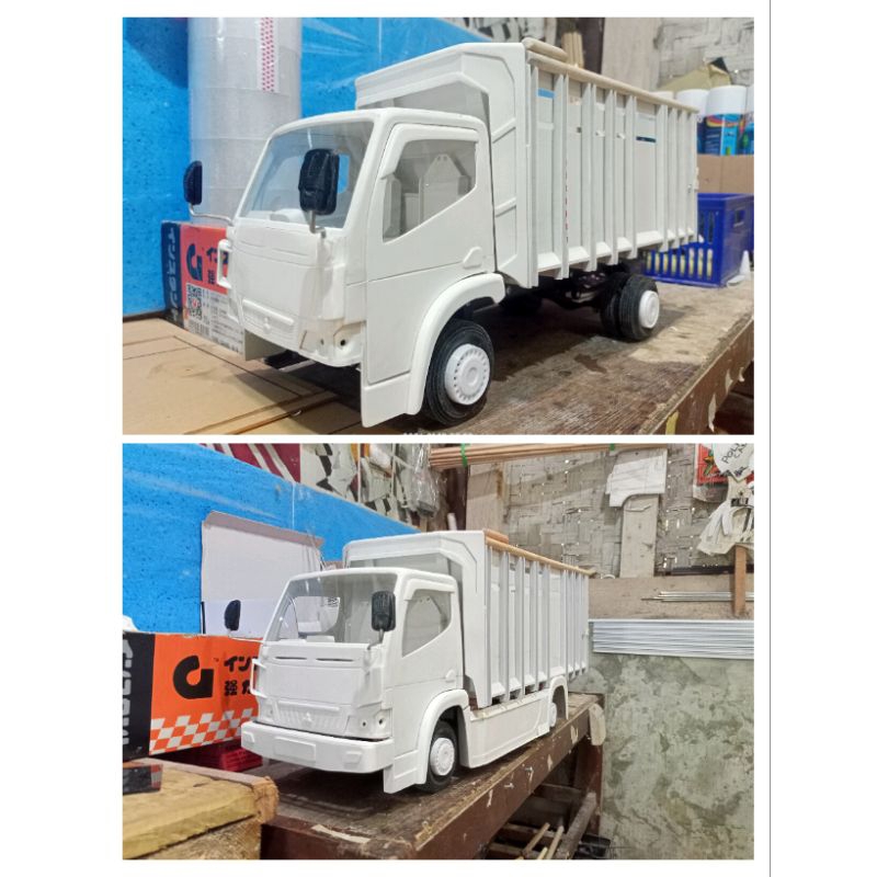 Miniatur  truk mentahan skala 1:14 dan skala 1:12