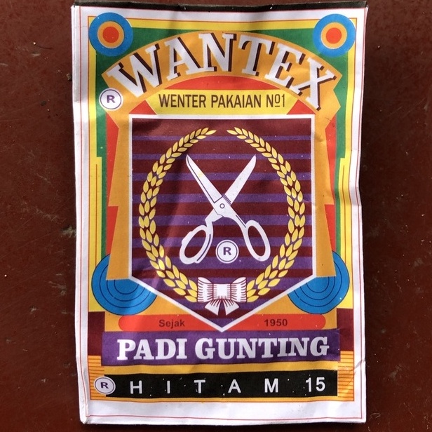 

KODE X3D2 WANTEX Padi Gunting WARNA HITAM Pewarna Pakaian Kain Jaring 1 pcs