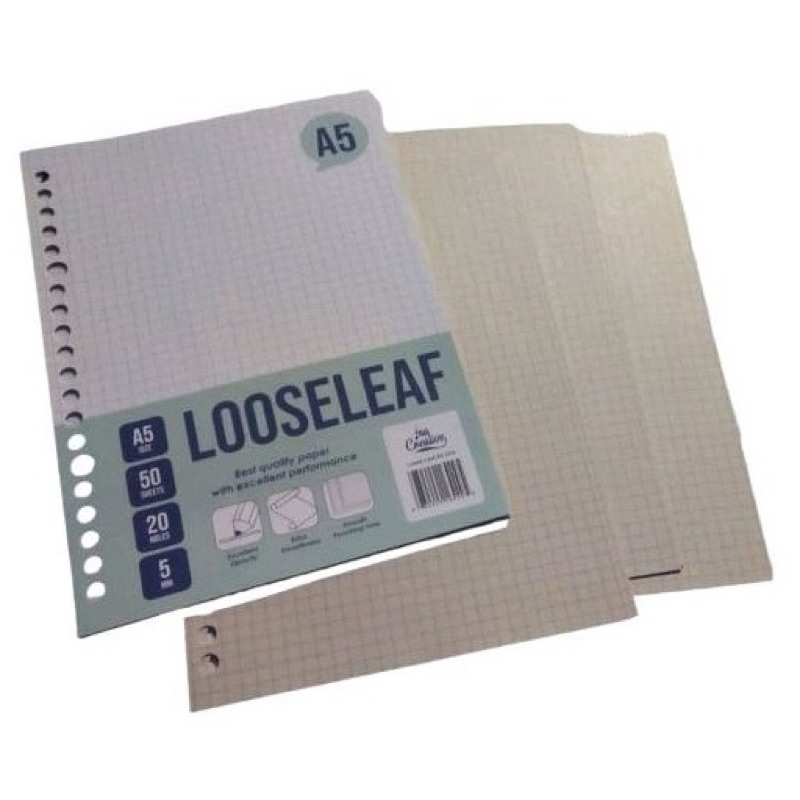 

LOOSE LEAF A5-50 GRID/KOTAK” INA CREATIVE