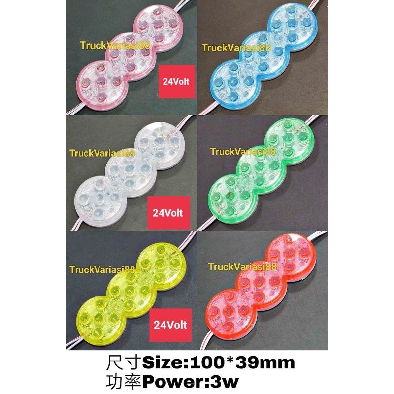 Lampu Led Variasi Truk 24Volt Kedip Flash