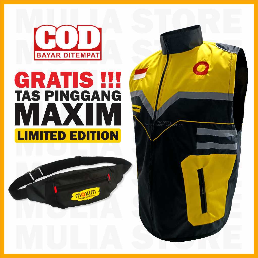 Rompi Maxim Driver OJ(OL) Waterproof Terjamin Gratis Tas Pinggang