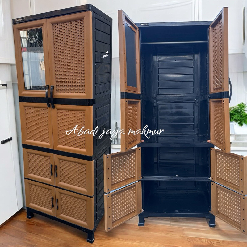 lemari plastik napolly gantung + rak Cabro 2G-LUX