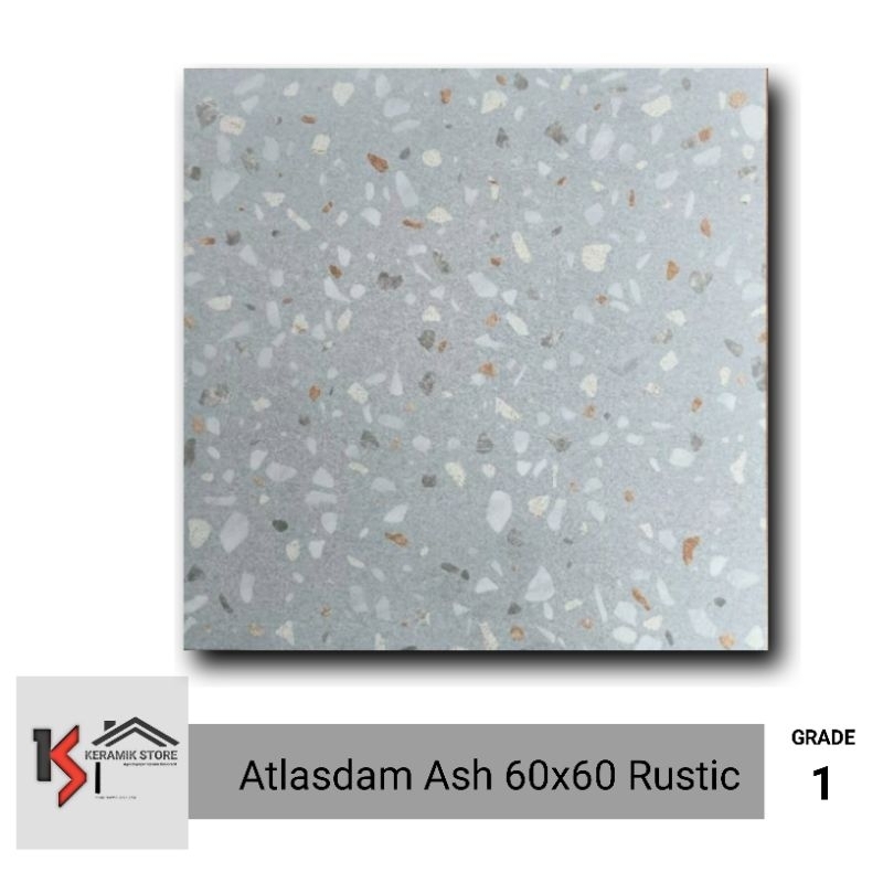 Granit Melius Motif Terazzo 60x60 (Kasar) Abu Granit Teras