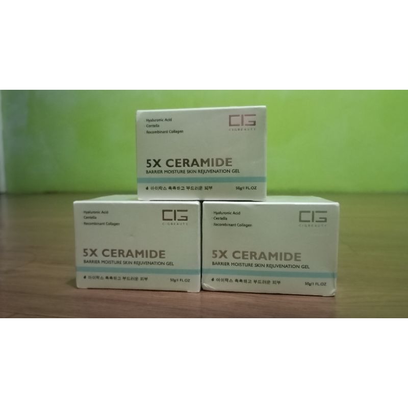 (READY MURAH) CIG BEAUTY 5X CERAMIDE Barrier Moisture Skin Rejuvenation Gel Moisturizer Pelembab Kul