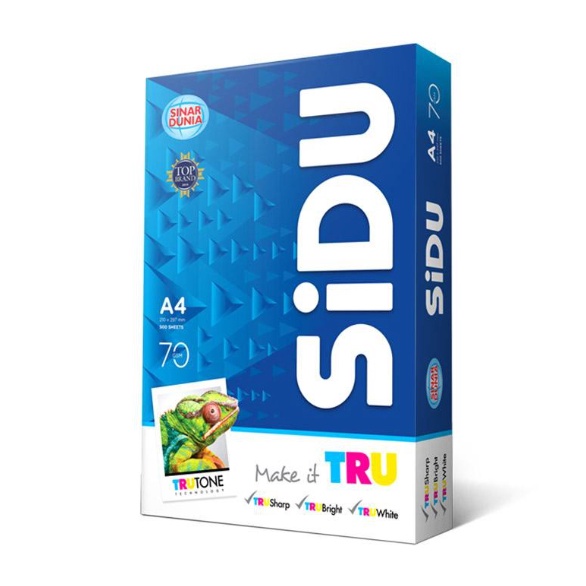 

Kertas HVS Sidu A4 7 Gr SiDU Kertas Fotocopy 7 GSM A4 KODE K3J1