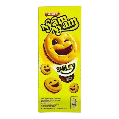 

Nyam Nyam biskuit Smiley MINI KECIL 22gr