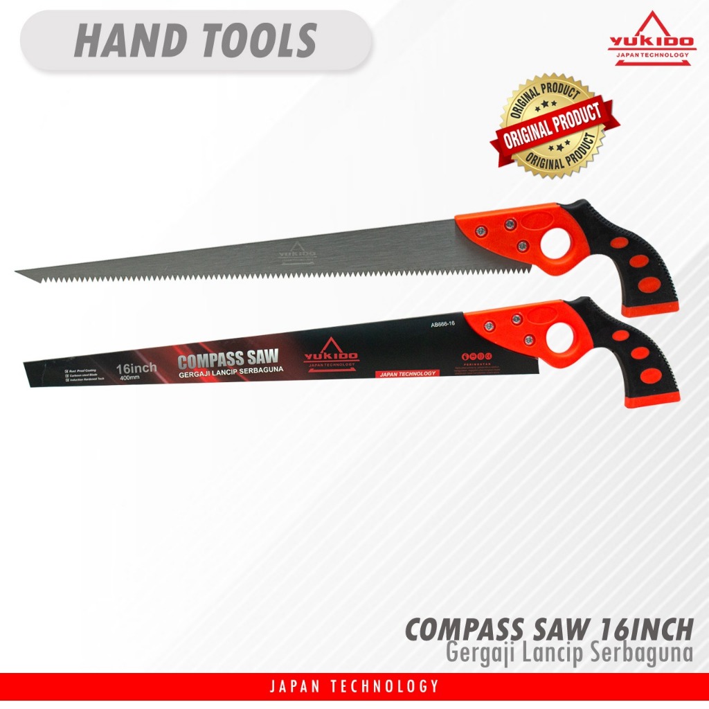 Gergaji Kompas 16 Inch 400mm - Gergaji Kayu Lancip Serbaguna Kopi Cengkeh Gorok ORIGINAL TERMURAH