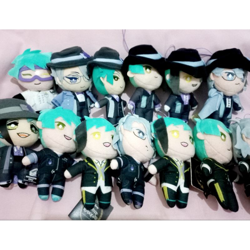 (SALE, UPDATED) Twisted Wonderland Azul Jade Floyd Octavinelle Plush Nuigurumi Boneka Ballchain Tomo