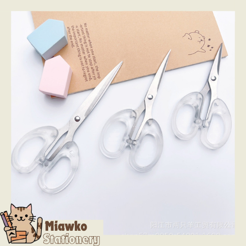 

Gunting Kertas Transparan/ Bening Aesthetic Scissors Scrapbook Pemotong Kertas