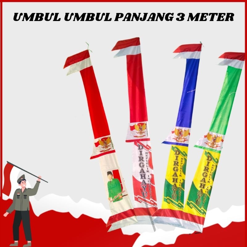 1 kodi bendera umbul umbul
