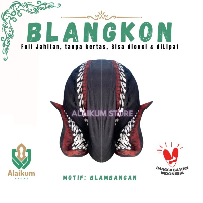 BLANGKON MOTIF BLUMBANGAN | BLANGKON ALUSAN FULL JAHITAN | BLANGKON JOGJA |  BLANGKON TAHAN AIR  | B