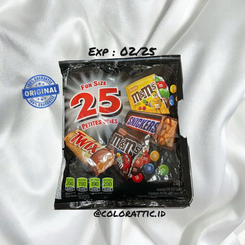 

Mars Variety Halloween Chocolate Candy Bars, Assorted Fun Size Bars, 1 Bag 25 Count - From Canada